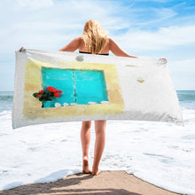 Load image into Gallery viewer, Cycladic Window Beach Towel
