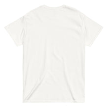 Load image into Gallery viewer, The back of a white cotton t-shirt featuring a hand-sketched octopus design, inspired by Greek summer and sea life.

