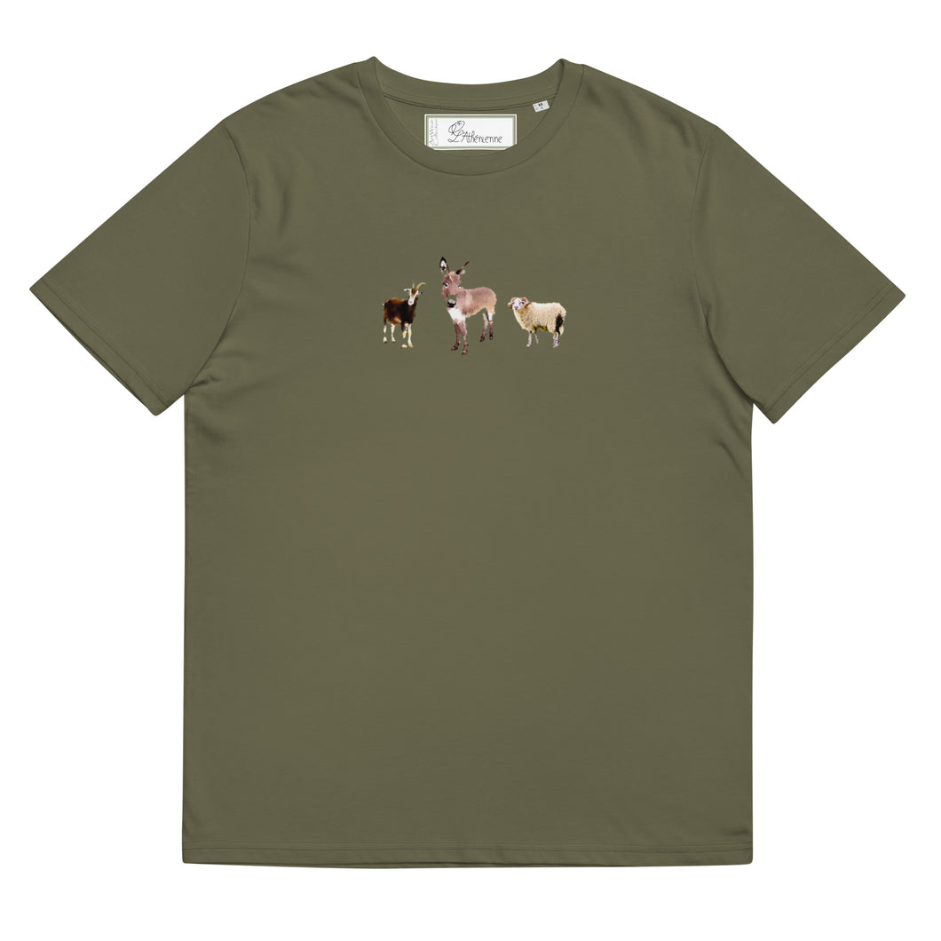 Greek Animal Trilogy Unisex organic cotton t-shirt