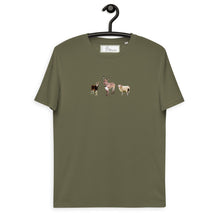 Load image into Gallery viewer, Greek Animal Trilogy Unisex organic cotton t-shirt
