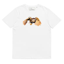 Load image into Gallery viewer, Flying Athene noctua  Unisex organic cotton t-shirt
