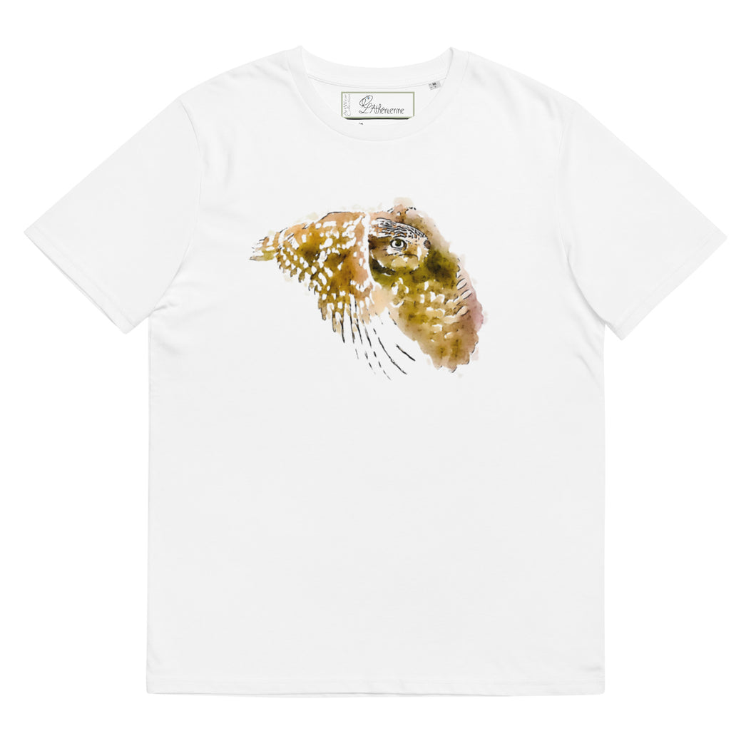 Athena's Little Owl Unisex organic cotton t-shirt