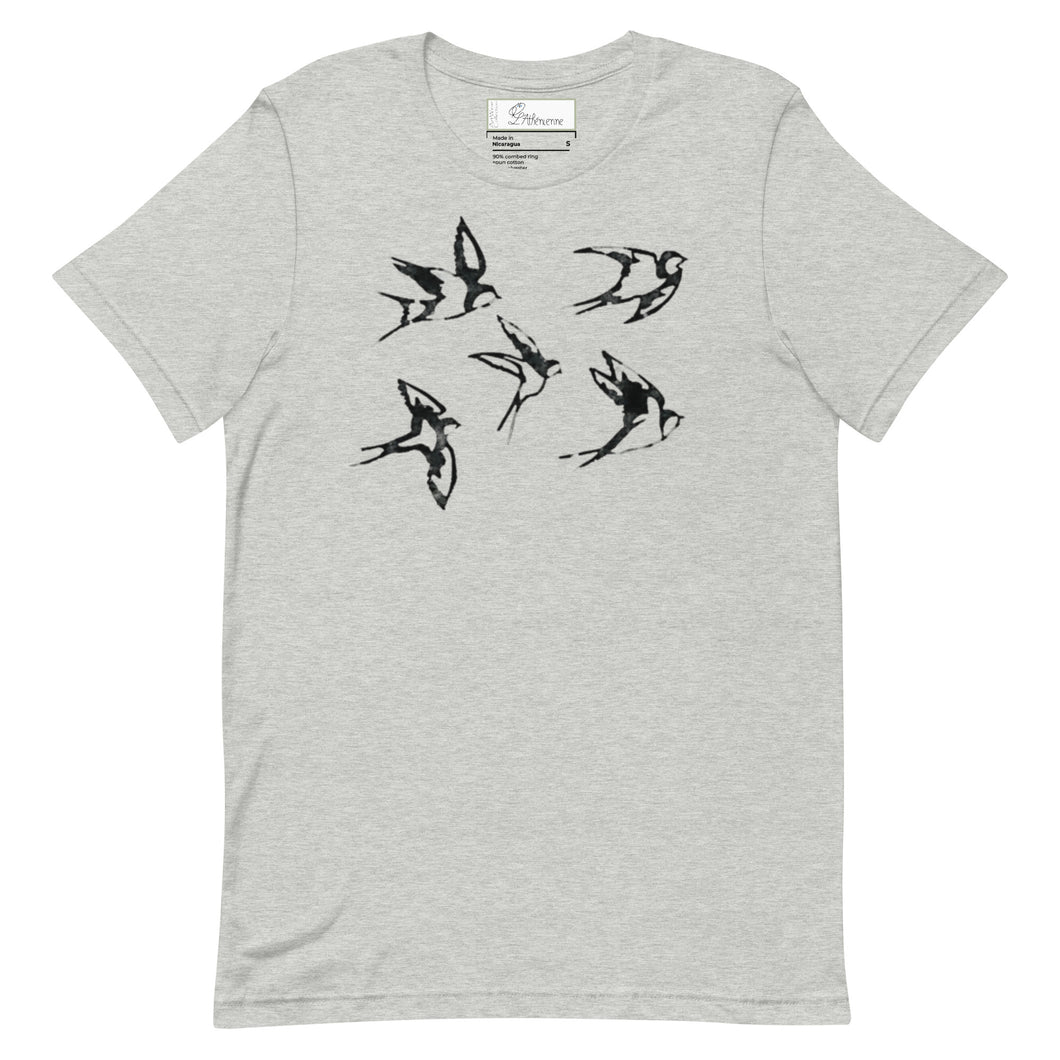 Minoan Swallows Unisex cotton t-shirt