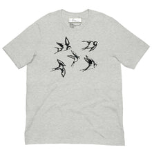 Load image into Gallery viewer, Minoan Swallows Unisex cotton t-shirt
