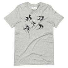 Load image into Gallery viewer, Minoan Swallows Unisex cotton t-shirt
