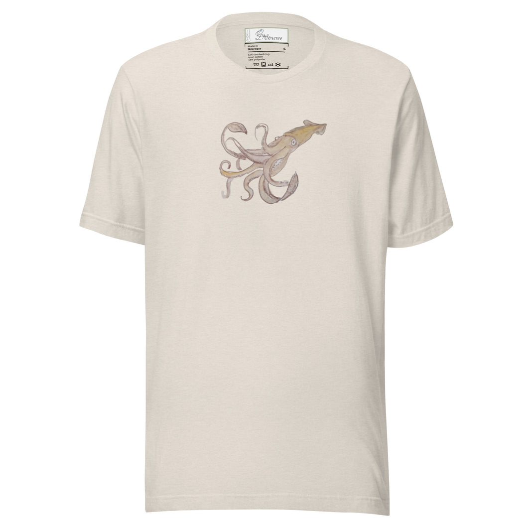 Calamari Unisex cotton t-shirt