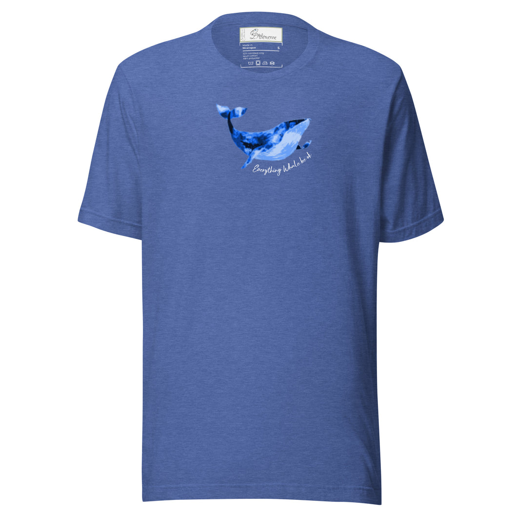 Whale Unisex cotton t-shirt