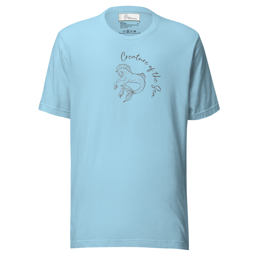 Hippocampus Unisex cotton  t-shirt