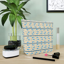 Load image into Gallery viewer, Minoan Dolphins Cotton Pouch Bag
