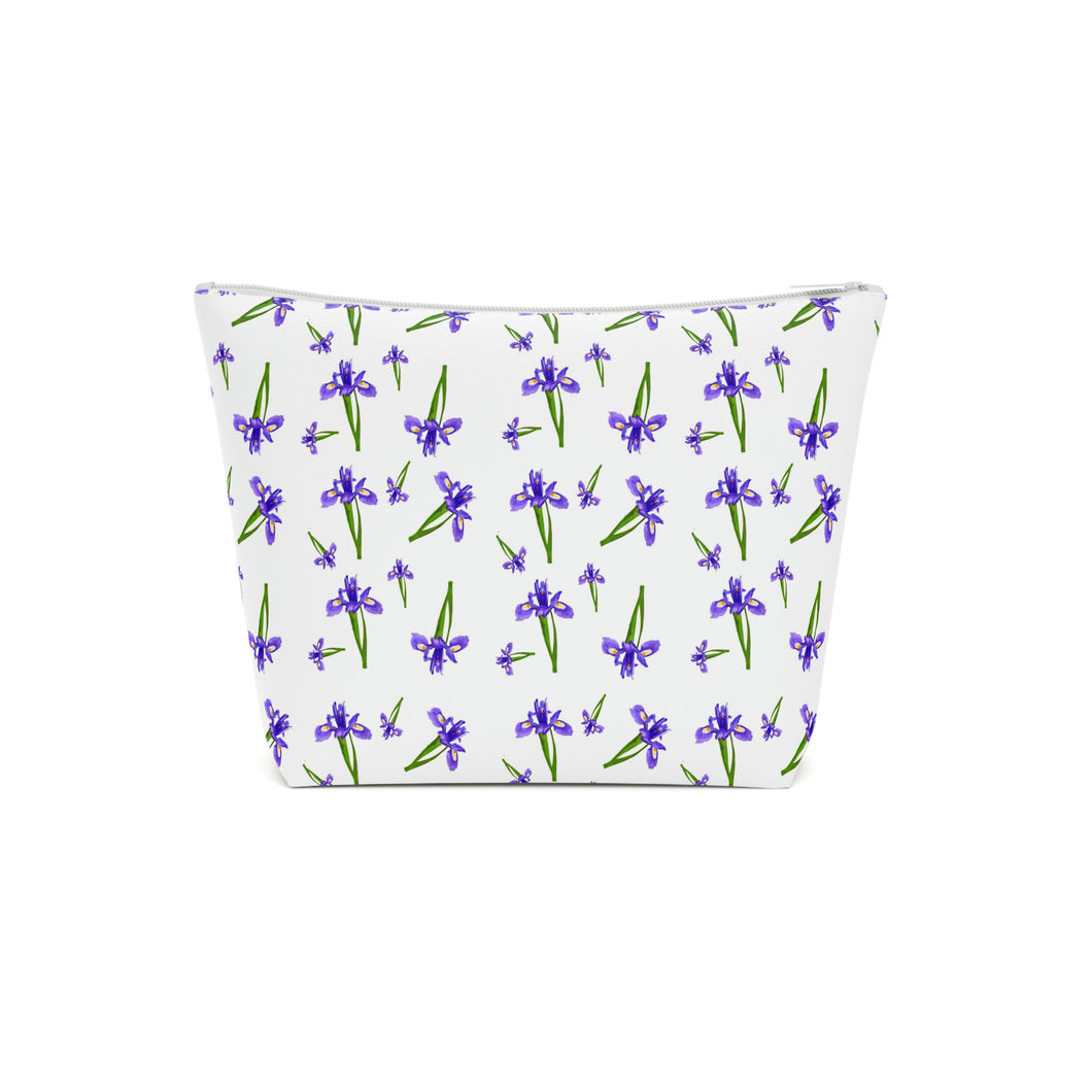 Iris hellenica Cotton Pouch Bag