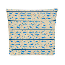 Load image into Gallery viewer, Minoan Dolphins Cotton Pouch Bag
