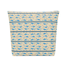 Load image into Gallery viewer, Minoan Dolphins Cotton Pouch Bag
