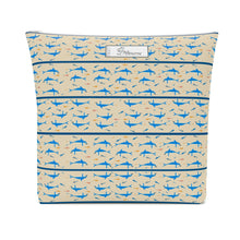 Load image into Gallery viewer, Minoan Dolphins Cotton Pouch Bag
