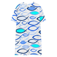 Load image into Gallery viewer, Fishies T-shirt dress
