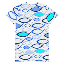 Load image into Gallery viewer, Fishies T-shirt dress
