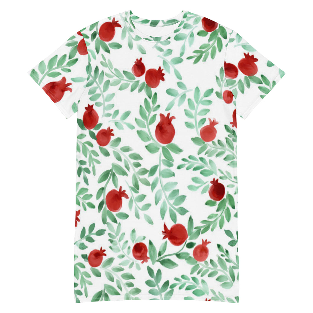 Pomegranate T-shirt dress