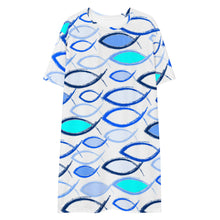 Load image into Gallery viewer, Fishies T-shirt dress
