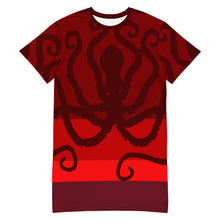 Load image into Gallery viewer, Minoan Octapus T-shirt dress
