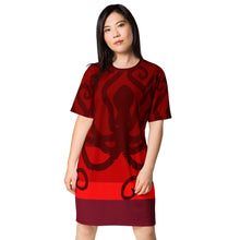 Load image into Gallery viewer, Minoan Octapus T-shirt dress
