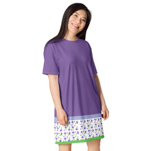 Load image into Gallery viewer, Iris hellenica T-shirt dress
