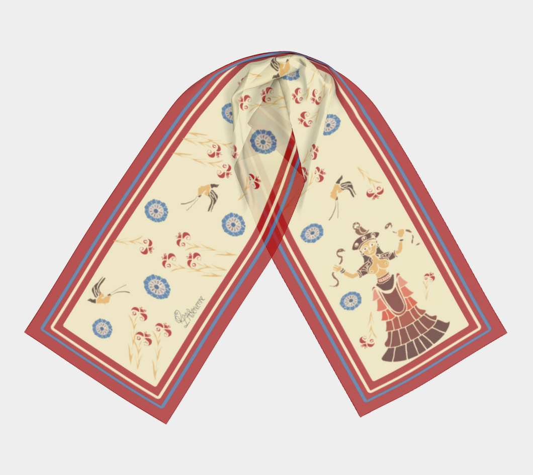 Minoan Silk Scarf