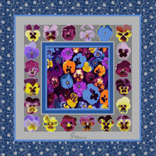 Load image into Gallery viewer, Pansies Silk Square
