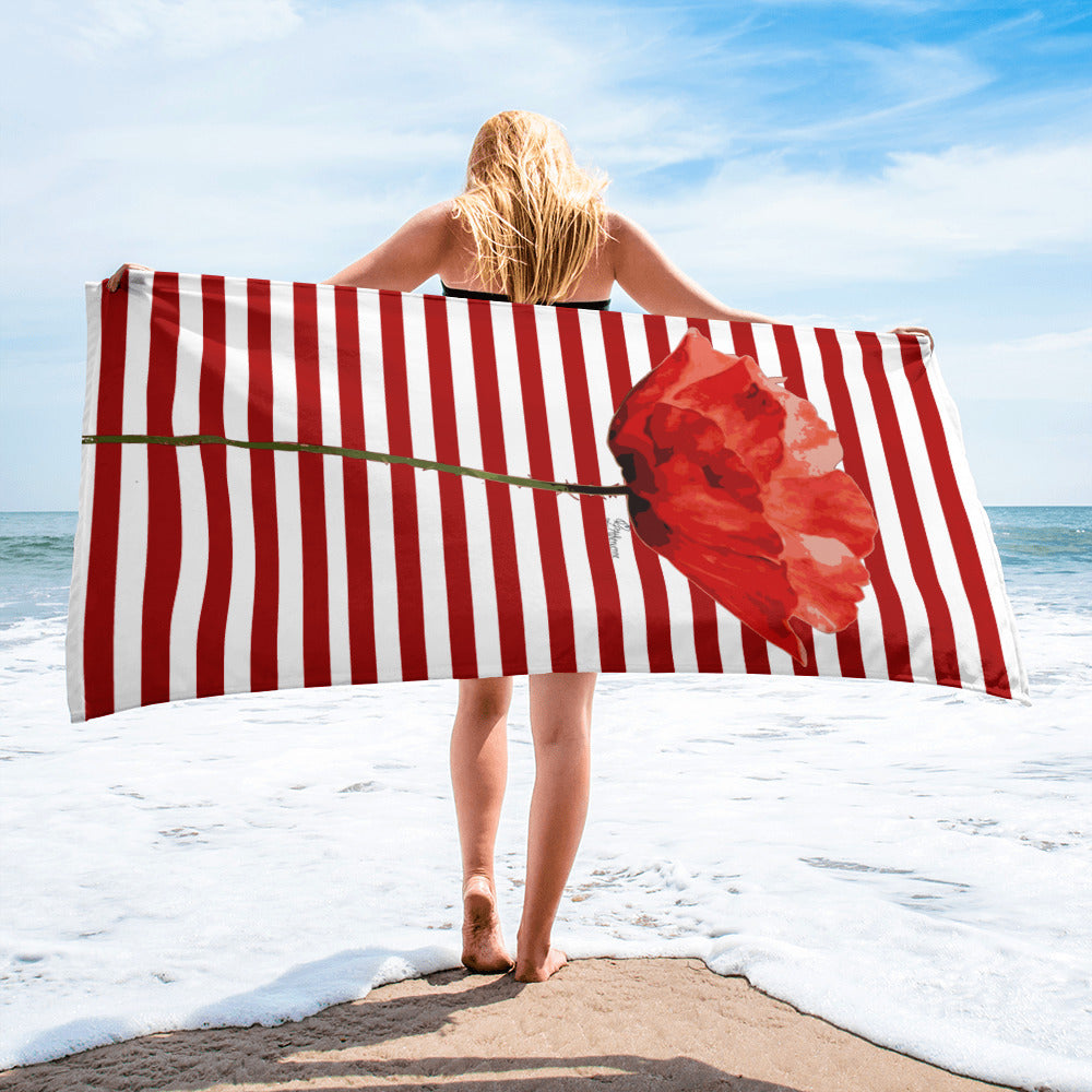 Poppy Beach Towel