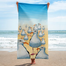 Load image into Gallery viewer, Seagulls Beach Towel
