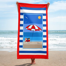 Load image into Gallery viewer, Beach Please Beach Towel
