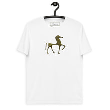 Load image into Gallery viewer, Bronze Horse Unisex organic cotton t-shirt
