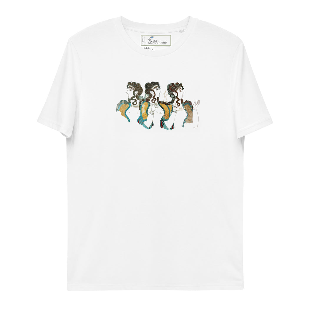 Ladies in blue unisex organic cotton t-shirt